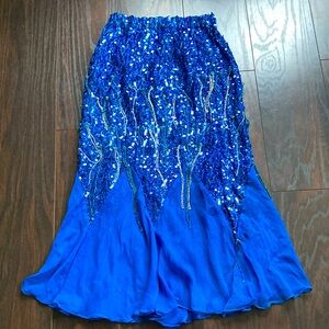 Vtg Sequin & glass bead skirt